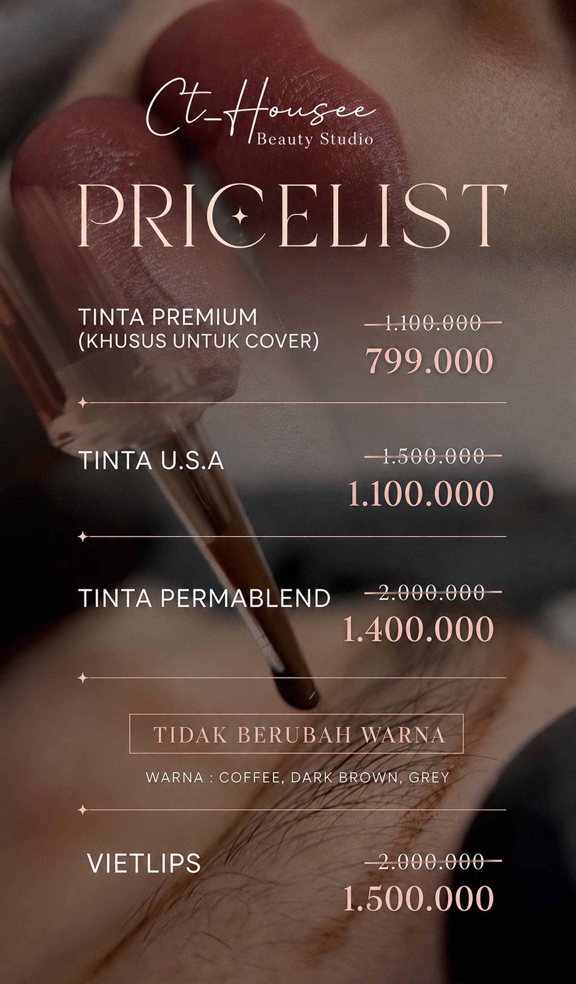 Price List Sulam Alis CT_HOUSEE